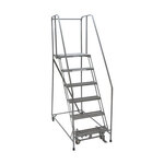 Bauer 41012 Rolling Platform Ladder Steel, 350 lb Capacity, 6 Steps