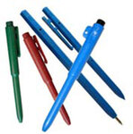 Stick Pen, Black, Blue, Metal Detectable, 50 per Box