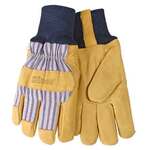 Kinco® 1927KW Lined Grain Pigskin Leather Palm Knit Wrist Gloves