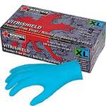 MCR Safety 7010S Vitrishield Disposable Nitrile Gloves Powder-Free 4mil