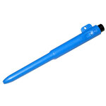 Retractable Metal Detectable Pens Black Ink Blue Body and Lanyard