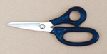 Comforshear® EG2002 8 in Straight Scissors, Blue, Stainless Steel, Polished, Polymer, Right Handed,