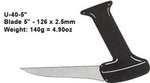 Stirex U40 Ergonomic Chef's Knife, 5" Carbon Steel Blade