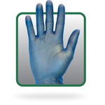 Safety Zone® GVP9 Blue Vinyl Disposable Glove Powder and Latex Free