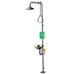 SAFE-T-ZONE®, Combination Drench Shower and Eyewash Station, Floor Mount, Yellow