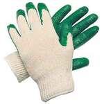 Latex Coated Gloves, Cotton Polyester Blend