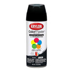 Krylon Spray, Aerosol Can, Black, Gloss, 12 oz, 6 per Case