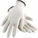 String Knit Glove Cotton/Polyester Blend White