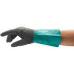 Ansell 58-430 AlphaTec Green Gray Grip 10 Mil Nitrile Gloves