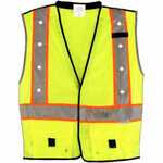 Avondale SL-VEST-Y ANSI Class 2 LED Safety Vest Hi-Vis Yellow