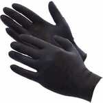 Black Disposable Nitrile Gloves 4 Mil Powder Free