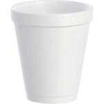 Dart DCC8J8 Disposable White Hot and Cold Foam Cups, 8 oz