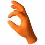 Eagle Protect 1030 Highly Visible Textured Nitrile Gloves, Orange