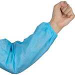 Hantover Chemical Resistant Blue Polyolefin Sleeve, 4 mil, 18" Long