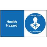 Health Hazard Metal Detectable Tag Polyproplyene Blue 3" X 5"