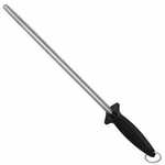 Stainless Steel 40410 Polished Steel Honing Rod, 10"