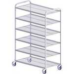 National Cart 8040170 Aluminum Mobile Tray Cooling Rack