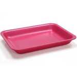 Pactiv 63P504P Rose Processor Tray with Pad, 4P, 9.25 x 7.25 x 1"