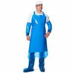 PolyCo 48520 VR 1-Piece Die-Cut Full Front Apron Blue, Universal Fit