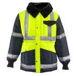 RefrigiWear 342 Iron-Tuff Two-Tone Hi-Vis Cold Weather Jacket Lime/Navy