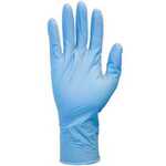 Safety Zone GNEP-X-5-T8 Powder Free Blue Nitrile Gloves, 12", 8 mil