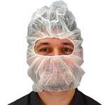 Safety Zone M2302W PolyLite Hood Bouffant/Beard Cover Combo, White