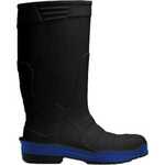 Shoes for Crews 63610 Sentinel Soft Toe Boot, Polyurethane, Black/Blue