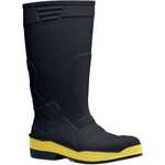 Shoes for Crews® 72513 Sentinel Steel Toe Boot, Polyurethane, Black / Yellow