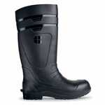 Shoes for Crews 72135 Sentry Black PVC Steel Toe Boot, Liquid Resistant