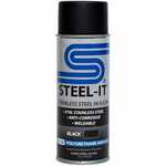 Steel-It 1012B Polyurethane Coating Spray, Aerosol Can, Black, 14 oz