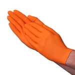 VGuard® A1EA6 6 Mil Orange Nitrile Exam Gloves, Textured Finish