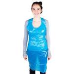 The Safety Zone MDP-46B-S Blue Disposable Poly Apron 1 Mil 28 x 46